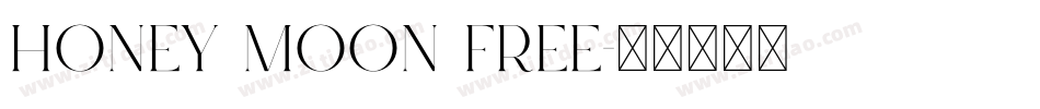 Honey Moon FREE字体转换